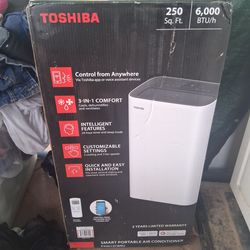 Smart Toshiba ac unit 6000 btu/h  250 sq ft. 3 in 1