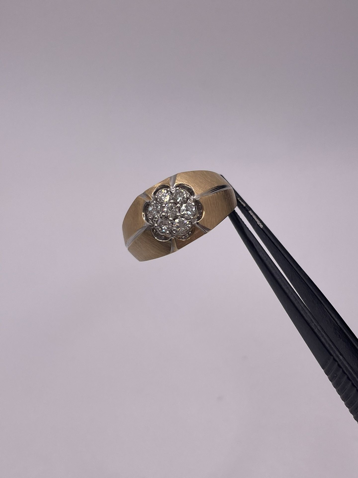 14k Flower Cluster Ring 