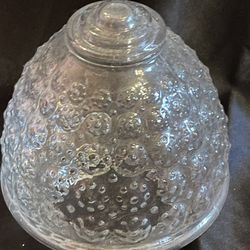 Vintage Glass Light Cover- acorn shape and design 