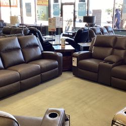 Lavenhorne Reclining Sofa and Loveseat Set