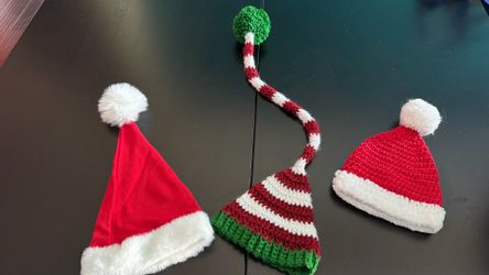 Infant Santa hats