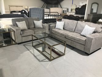 brand new sofa and loveseat