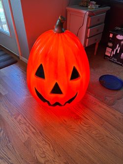 Large Light-Up Halloween Jack-O-Lantern Blow Mold