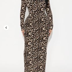 Cheetah print dress