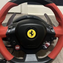 Ferrari Racing Wheel and Pedals (Never Used)