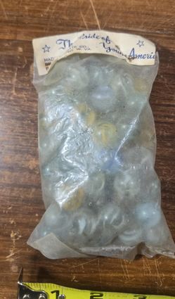 Five Star Brand Factory Sealed Bag of Cat Eyes Vintage Marbles Vintage