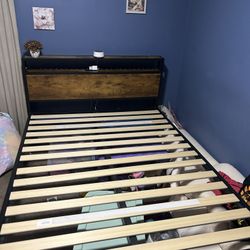 Queen Headboard Frame And Mattress Topper