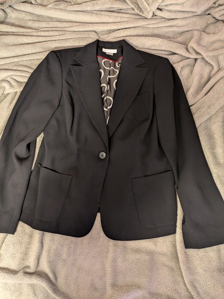 Woman's Black Blazer Jacket
