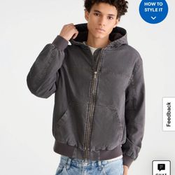 Hooded Full-Zip Skater Jacket