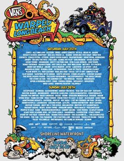 2 Vans Warped Tour GA Long Beach