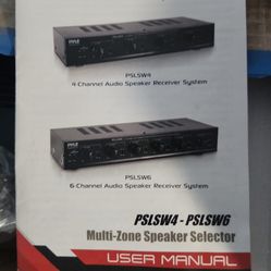 Pyle multi-zone speaker selector