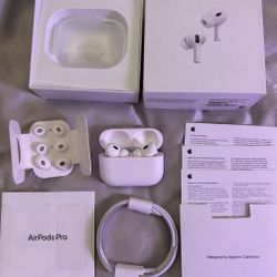 Apple AirPods Pro 2nd Generation with MagSafe Wireless Charging Case - White
