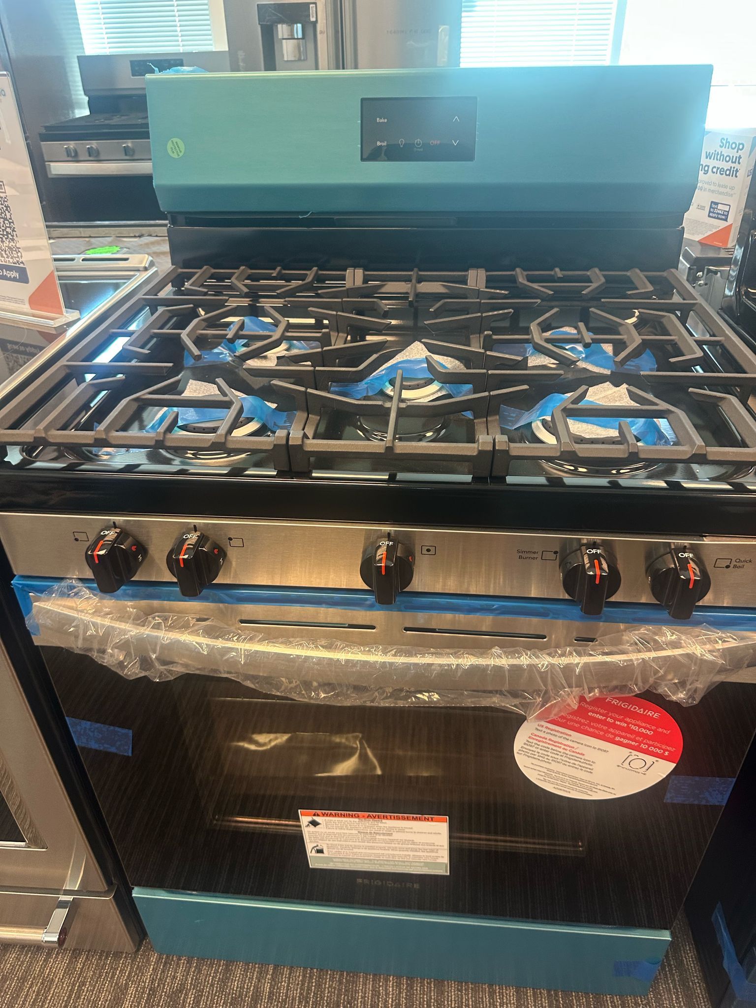 Frigidaire 5 Burner Freestanding Gas Range In Stainless Steel