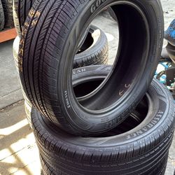 18” tires goodyear 225/55/18 semi new with free installation $300