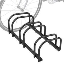 3 Bikes Floor Bike Stand, Bike Parking Rack Garage Bike Storage Stand Indoor/Outdoor 