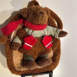 Kids Rolling Backpack – Plush Teddy