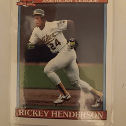 Baseball Card  Rickey Henderson 