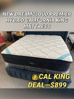 NEW DREAMCLOUD PREMIER HYBRID CALIFORNIA KING MATTRESS