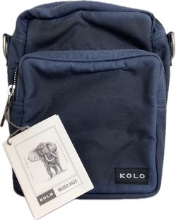 Kolo 100% Organic Cotton Wax Over-Shoulder Unisex Bag Harper M Navy Wax (contact info removed)