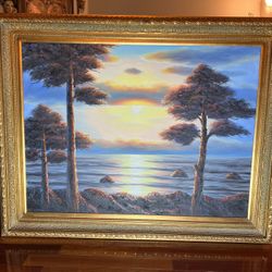 Wall Art - Oil Painting With Frame