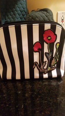 Flower makeup bag