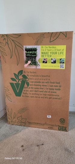 🌿 Varden Vertical Wall Garden Planter 2x3ft — New Open Box | Retails $189