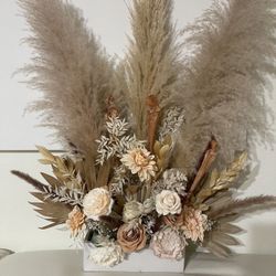 Large Flower Arrangement, Boho Style Flower Decor