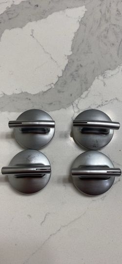 Set of 4 Stainless Steel Appliance Knobs