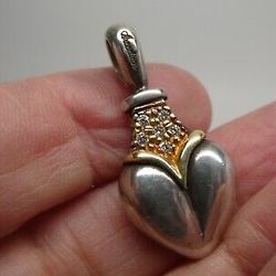 Lagos Pendant Gold, Silver, Diamonds 