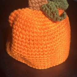 Crocheted Toddler Pumpkin Hat