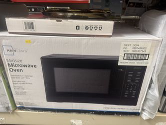 MAINSTAYS MICROWARE OVEN 1000 WATTS & 1.1 CU FT 
