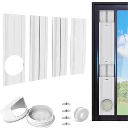 *NEW* Portable AC Window Vent Kit, Adjustable PVC Window Seal Panel for Sliding Windows (NO HOSE)