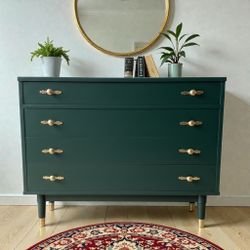 Vintage Green MCM Dresser 