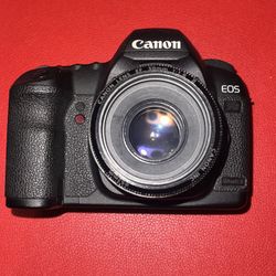 Canon 5D Mark II And 50mm Lens 