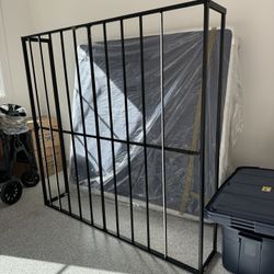 King Mattress, Box Spring And Metal Bed Frame