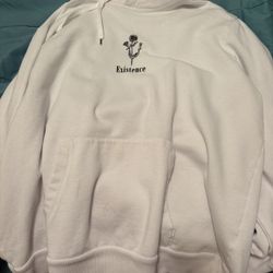 White Hoodie Size 2xl