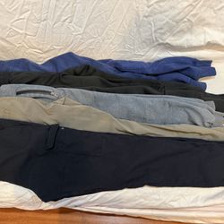 7 Pack Of Men’s Pants, Size M (34x30) -read Description 