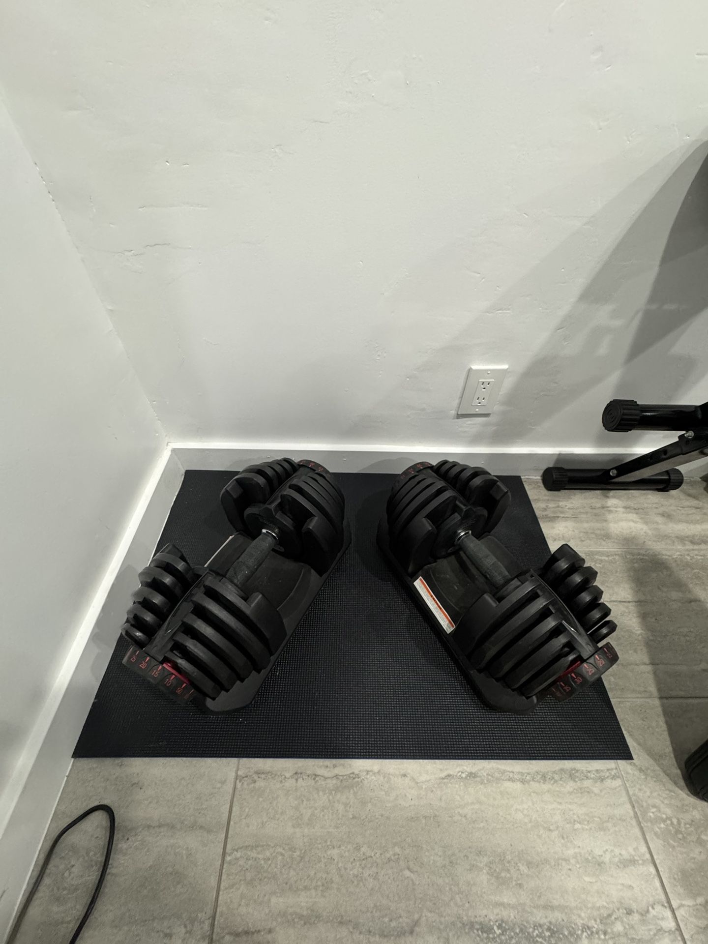 Adjustable Weight Set With Bench 10lbs-90lbs