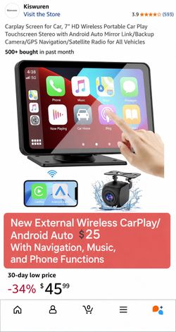 Wireless CarPlay / Android Auto Screen