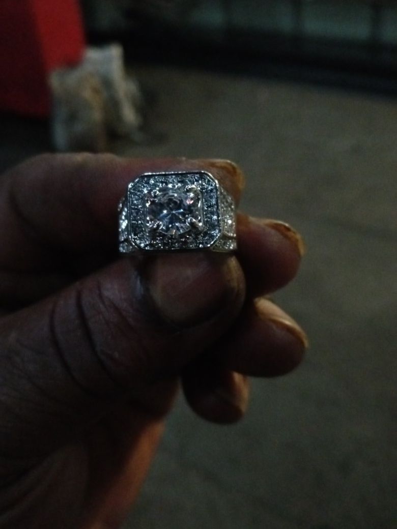 Blinged Out Iced Gold and silver iced out rings