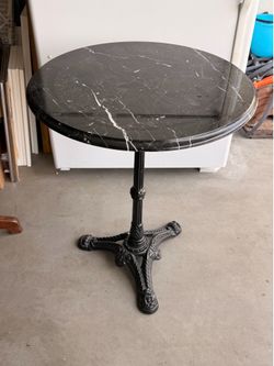 Beautiful marble and iron small table