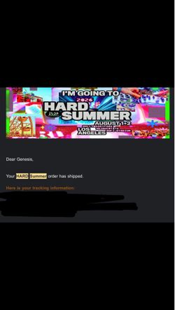 Hard Summer GA for Saturday only ⭐️