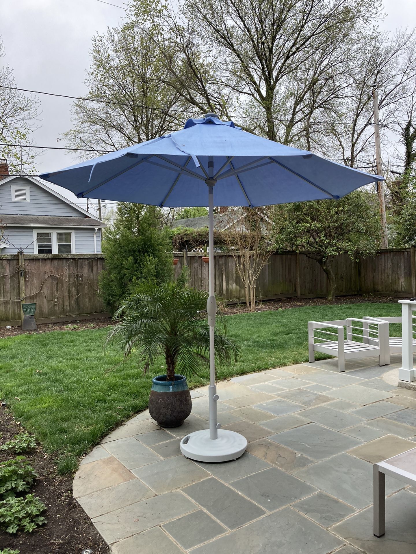 Patio Umbrellas From Front Gate