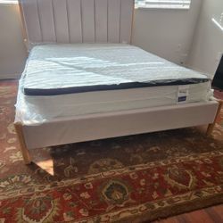New Queen Bed Frame And Mattress