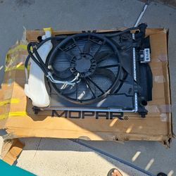 Fan Module Assembly, Radiator, Condenser, Radiator Fan & Coolant Bottle Together, 2008 To 2020 Dodge Chrysler, Caravan, Town & Country & Pacifica