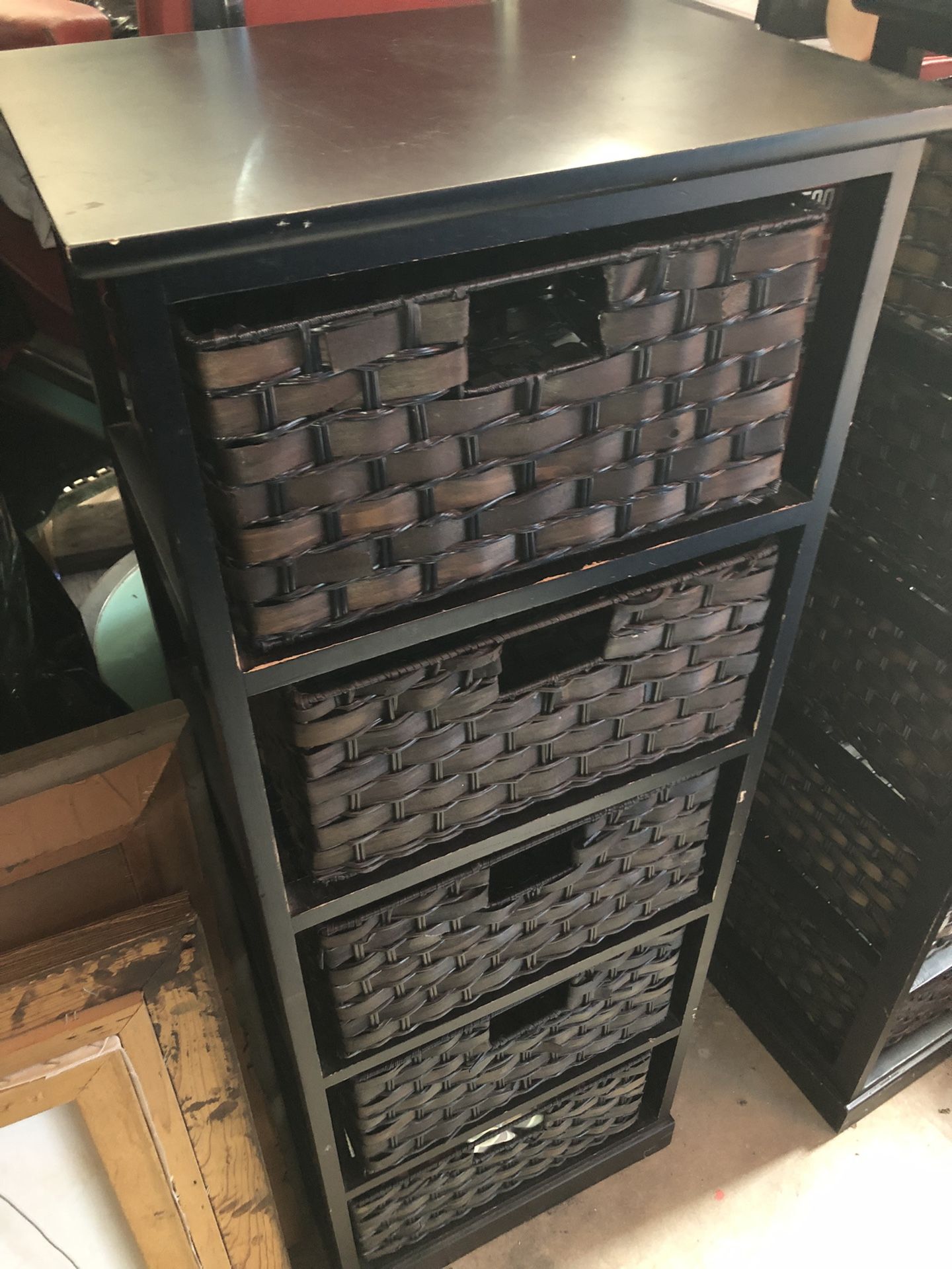 Storage Shelf With Baskets for Sale in San Antonio, TX OfferUp