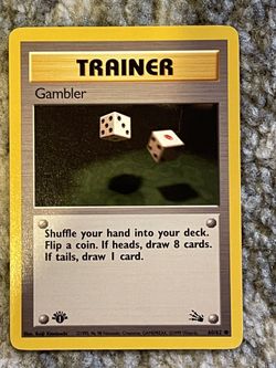 Gambler 1st Edition Pokémon Trainer