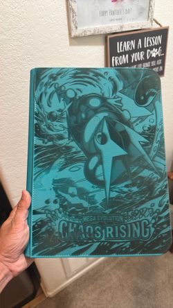 [ERROR/DAMAGED] 9 Pocket Teal Binder featuring  Mega Greninja