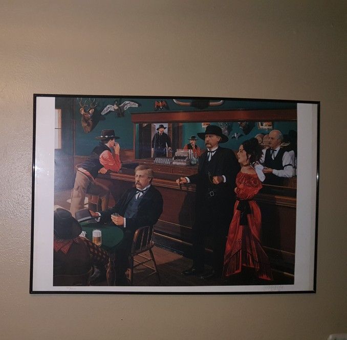 Tombstone Picture Frame 36x24 Signed By Danny Day