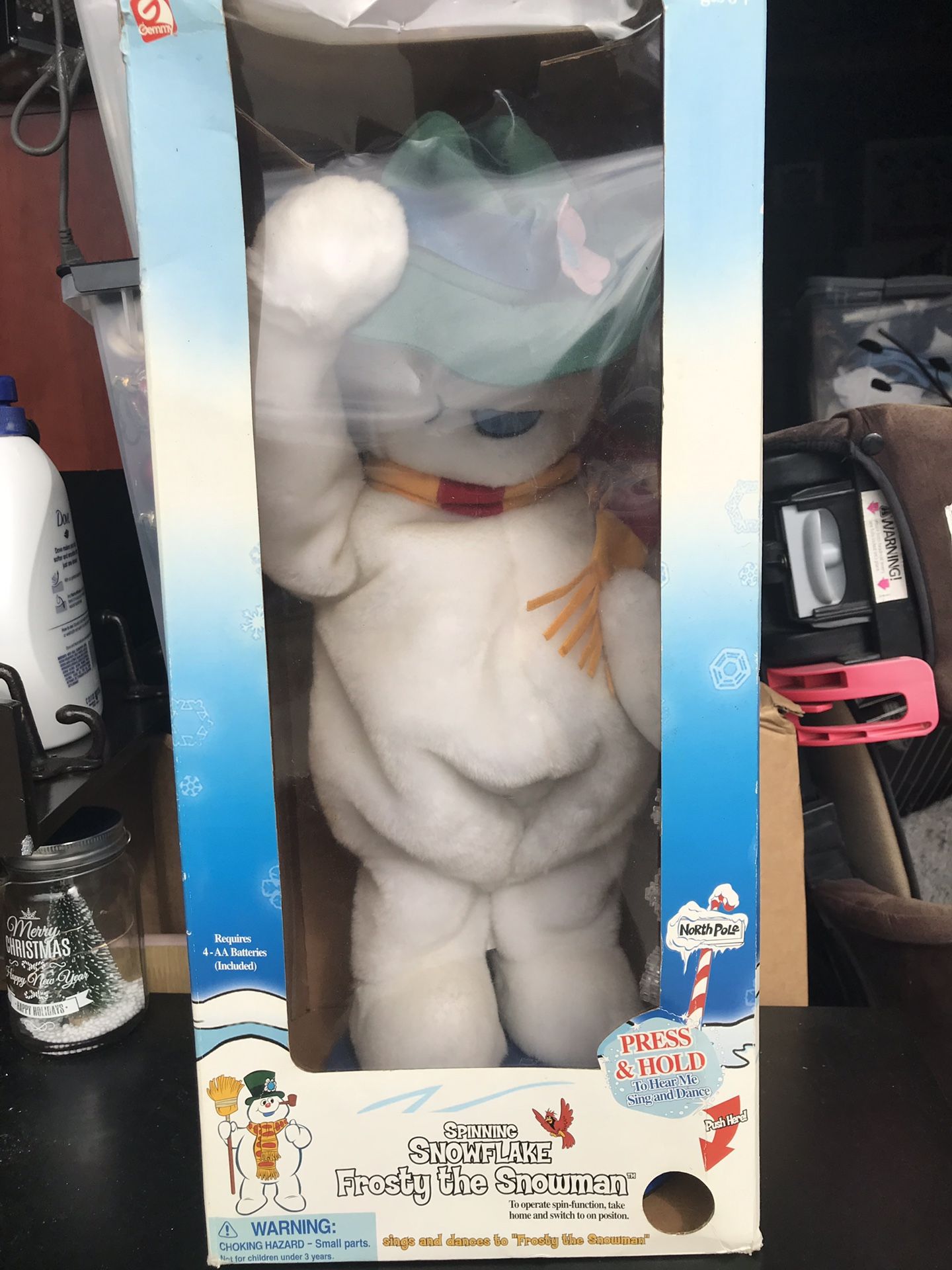 Spinning snowflake frosty the snowman!